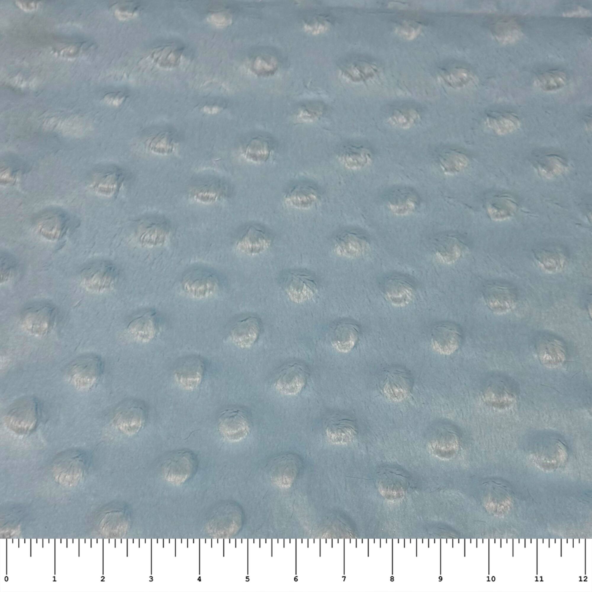Feldman Blue Dot Soft Chenille Fabric